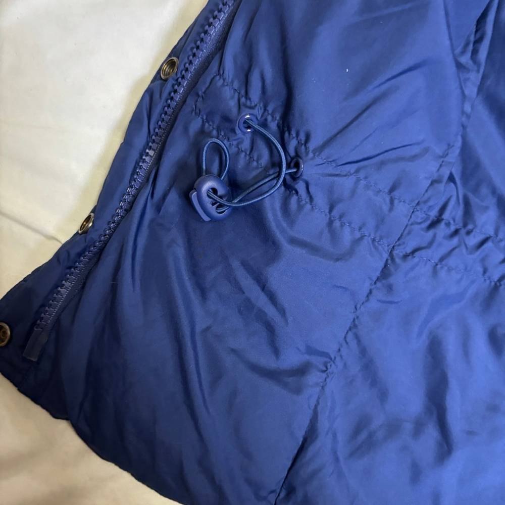 J.Crew Down Puffer Vest XS Navy Full Zip Quilted 80% Feather Down Fill - Picture 7 of 12